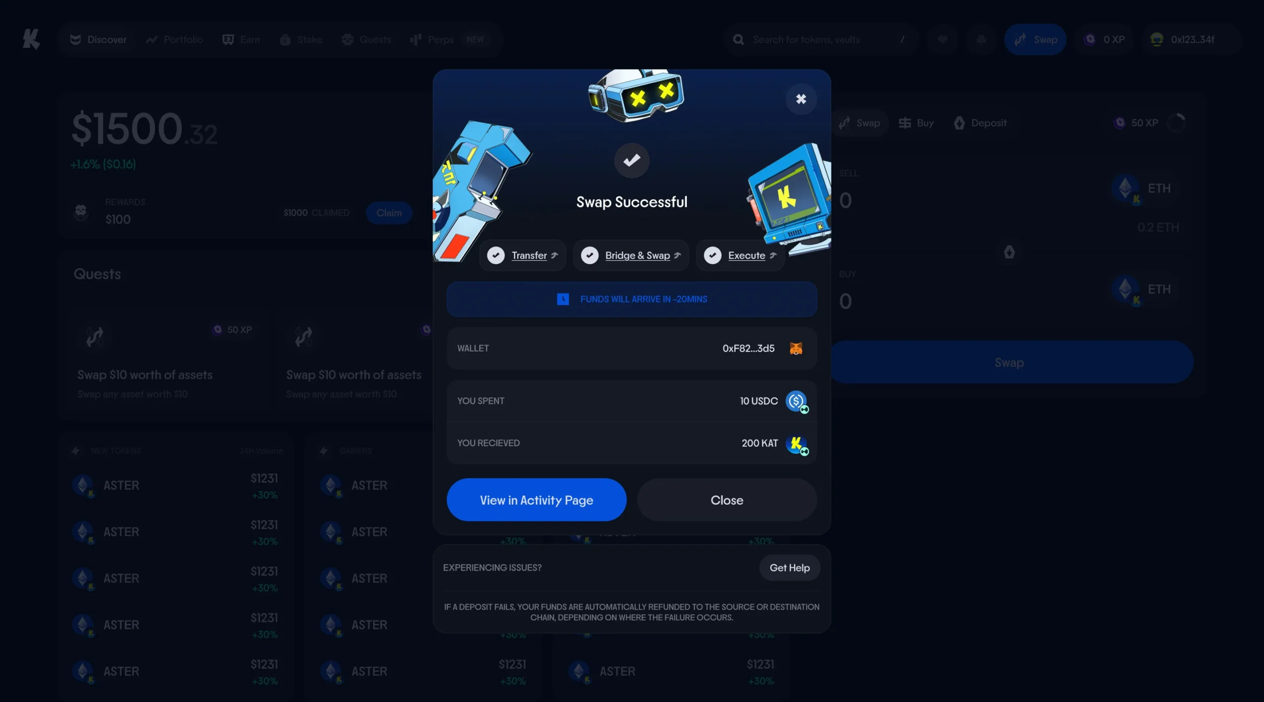 Katana_app_LZ Swap