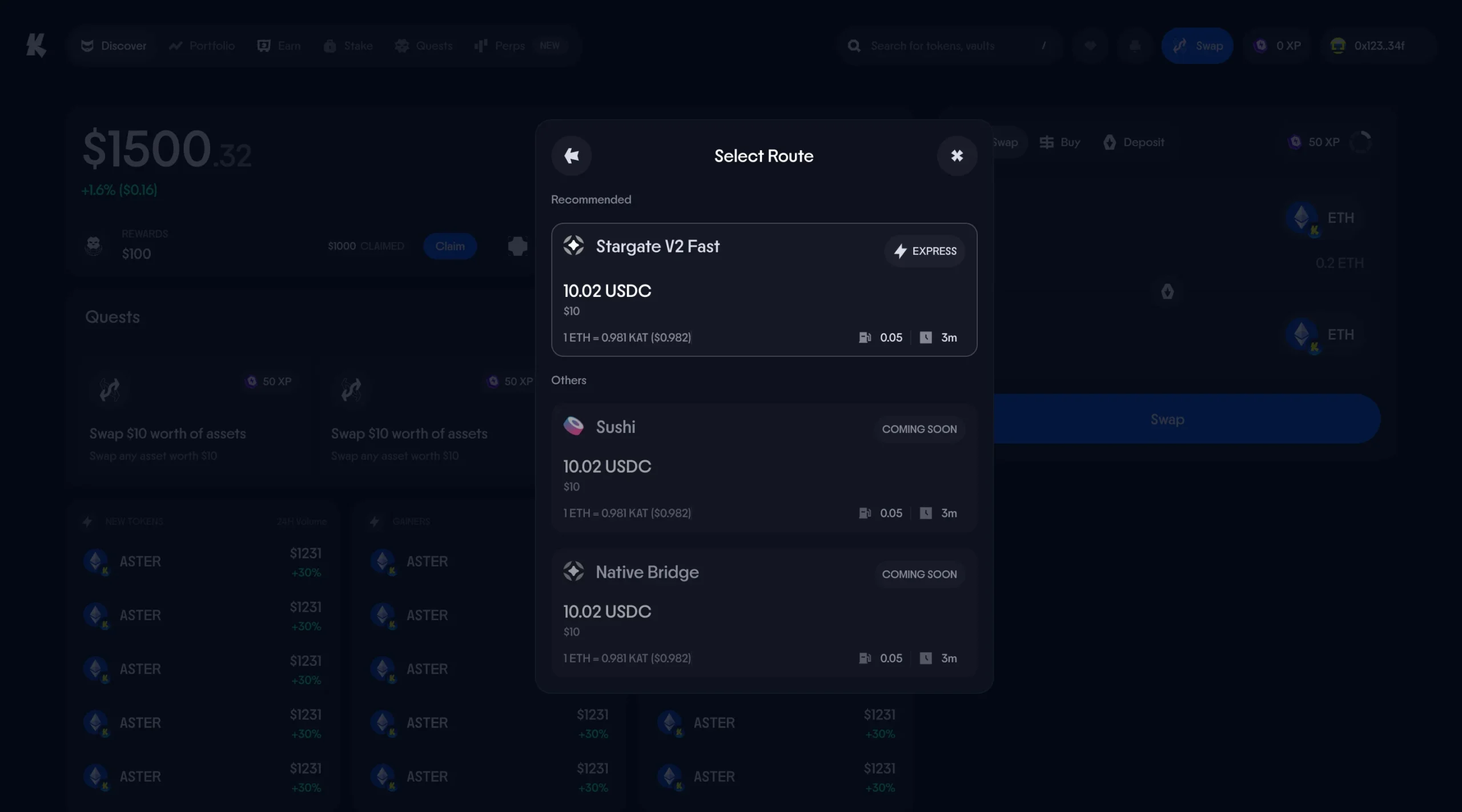 Katana_app_Source Token Selection