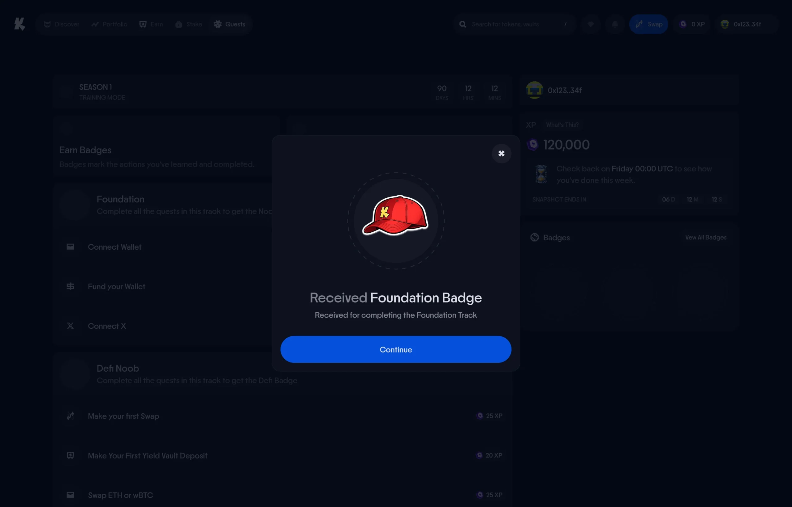 Katana_app_Track Completion Modal